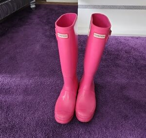 Hunter Fuchsia Tall Boots
